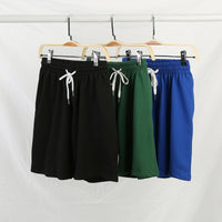 Mens Solid-Color Sports And Leisure Shorts