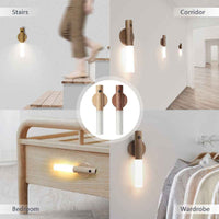 Magnetic Motion Sensor LED Night Light – Wireless PIR Rechargeable Lamp for Stairs & Hallways