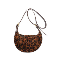 Leopard Print Crossbody Bag – Soft Oxford Dumpling Shoulder Purse