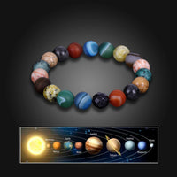 Solar System Planet Bracelet – Natural Stone Chakra Bead Jewelry for Everyday Wear