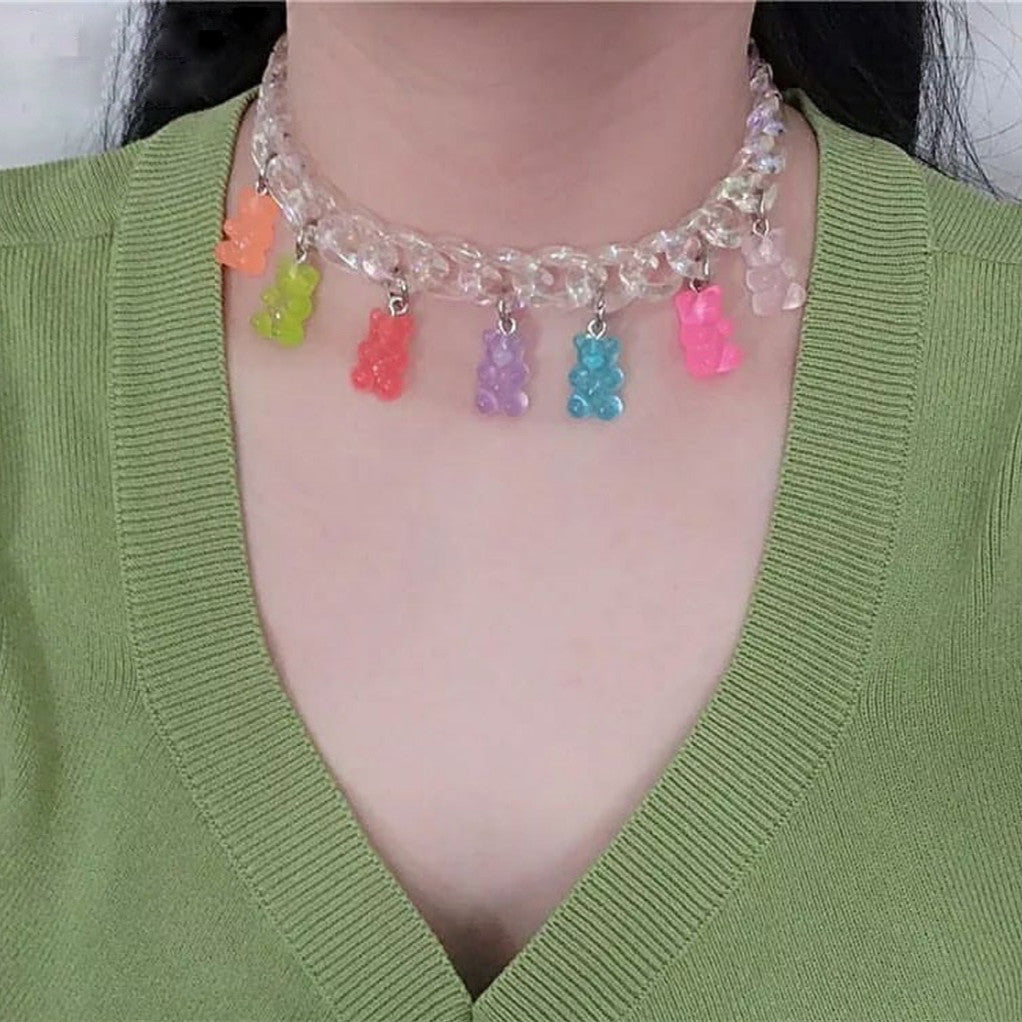 Cute Gummy Bear Pendant Necklace for Women What Else You Got?
