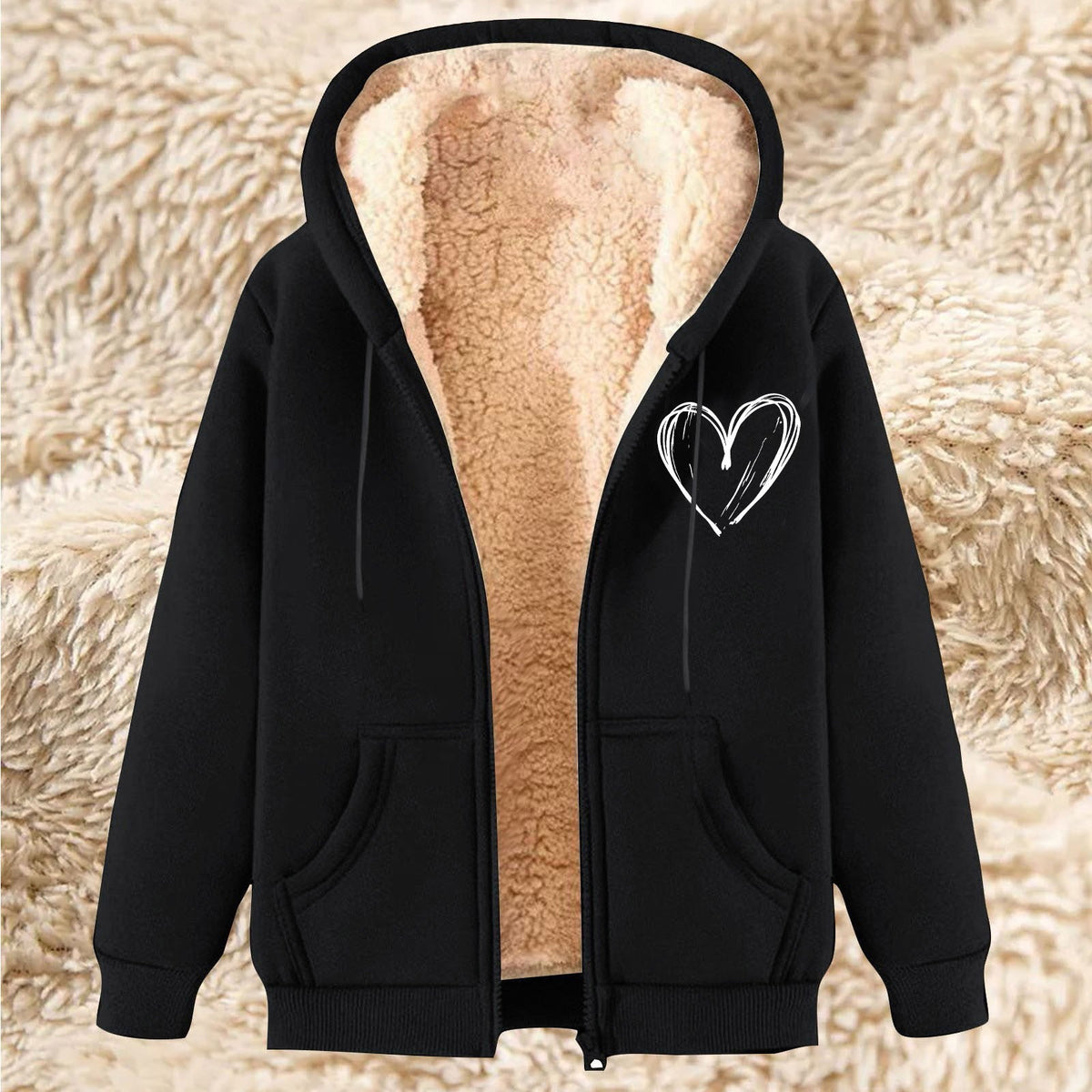 Cozy Men’s Oversized Fleece-Lined Hoodie – Warm, Soft & Perfect for Layering