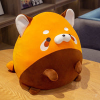 Adorable Round Roll Raccoon Plush Pillow – Soft & Cuddly in 2 Sizes & Colors