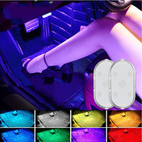 USB Rechargeable Touch Sensing Car Reading Light - 4 Bright LED Beads - 2H Runtime - Perfect for Nighttime Bible Study