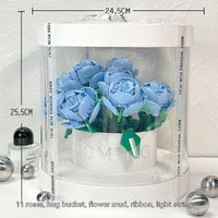 Elegant Christian Rose Bouquet Flower Pot - Perfect Gift for Her with Bible Verse