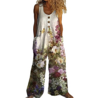 Women's Sleeveless Loose Pocketed Jumpsuit – Effortless Summer Comfort with Pockets