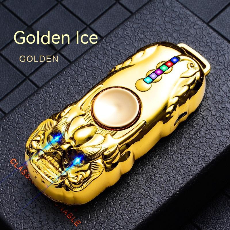 USB Rechargeable Fidget Spinner Lighter – Windproof Tungsten Coil Ignition (Metal Ice‑Finish Spinner) What Else You Got?