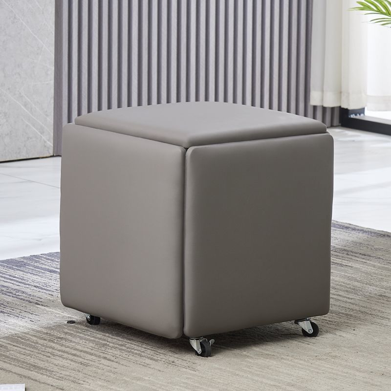 Rubik’s Cube Combination Stool – Multifunctional 5‑in‑1 Storage Ottoman with Flannel or Leather Finish What Else You Got?