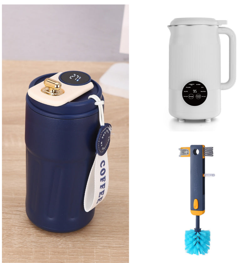 Smart Digital Thermal Bottle Portable Coffee Mug Stainless Steel Water Bottle In-Car Insulated Cup Keep Cold Vacuum Flasks 450ml What Else You Got?