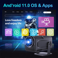 HY320mini 1080P Mini Projector - Perfect for Home Worship & Family Movie Nights