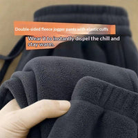 Men’s Ultra-Warm Double-Sided Fleece Joggers – Winter Comfort Sweatpants for Cold Days