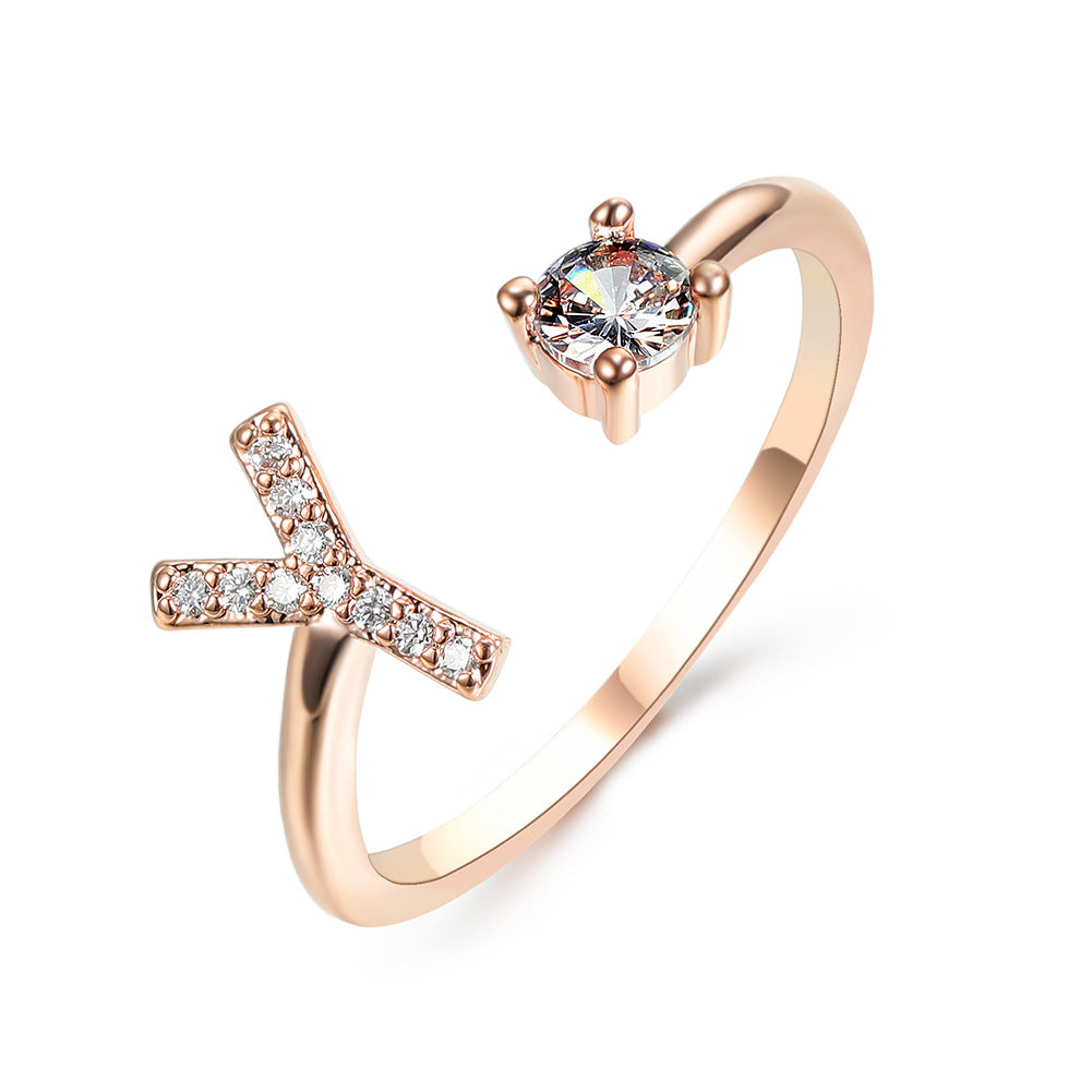 New Design Adjustable 26 Initial Letter Ring Fashion Jewelry For Women Simple Elegant Jewelry What Else You Got?
