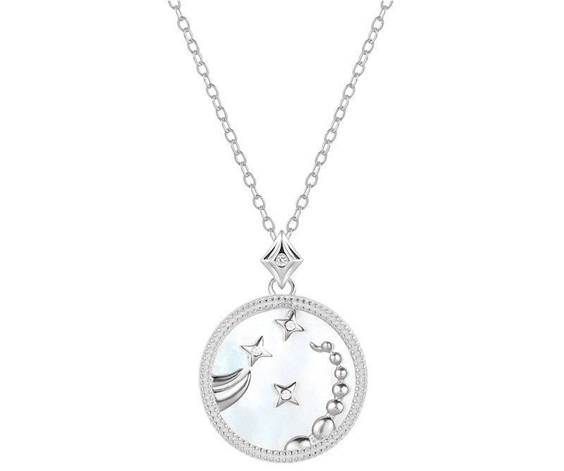Sterling Silver Zodiac White Shell Necklace What Else You Got?