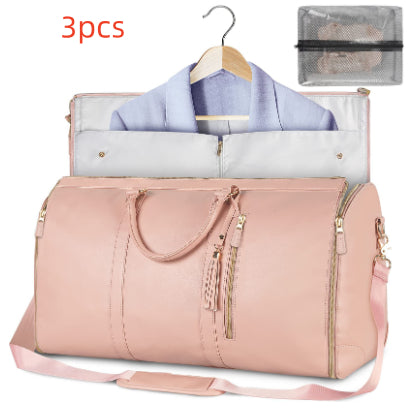 Large Capacity Travel Duffle Bag Women's Handbag Folding Suit Bag Waterproof Clothes Totes What Else You Got?