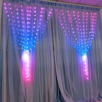 Bluetooth LED Curtain Lights – 400 RGB LEDs with App Control for Home & Events