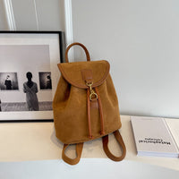 Suede-Style Women’s Backpack – Minimalist PU Daypack for Work, Travel & Daily Use