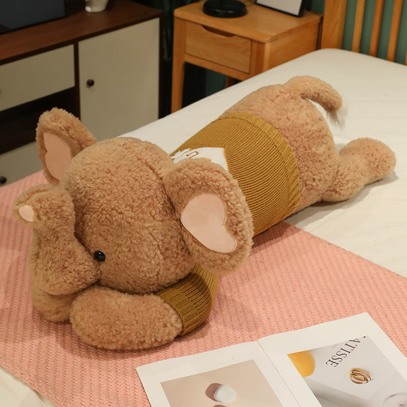 Large Sweater Lying Elephant Throw Pillow Plush Toy Doll What Else You Got?