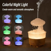 Heavenly Rain Cloud Humidifier & Aromatherapy Diffuser with Soothing Rainsound & 7-Color LED Light