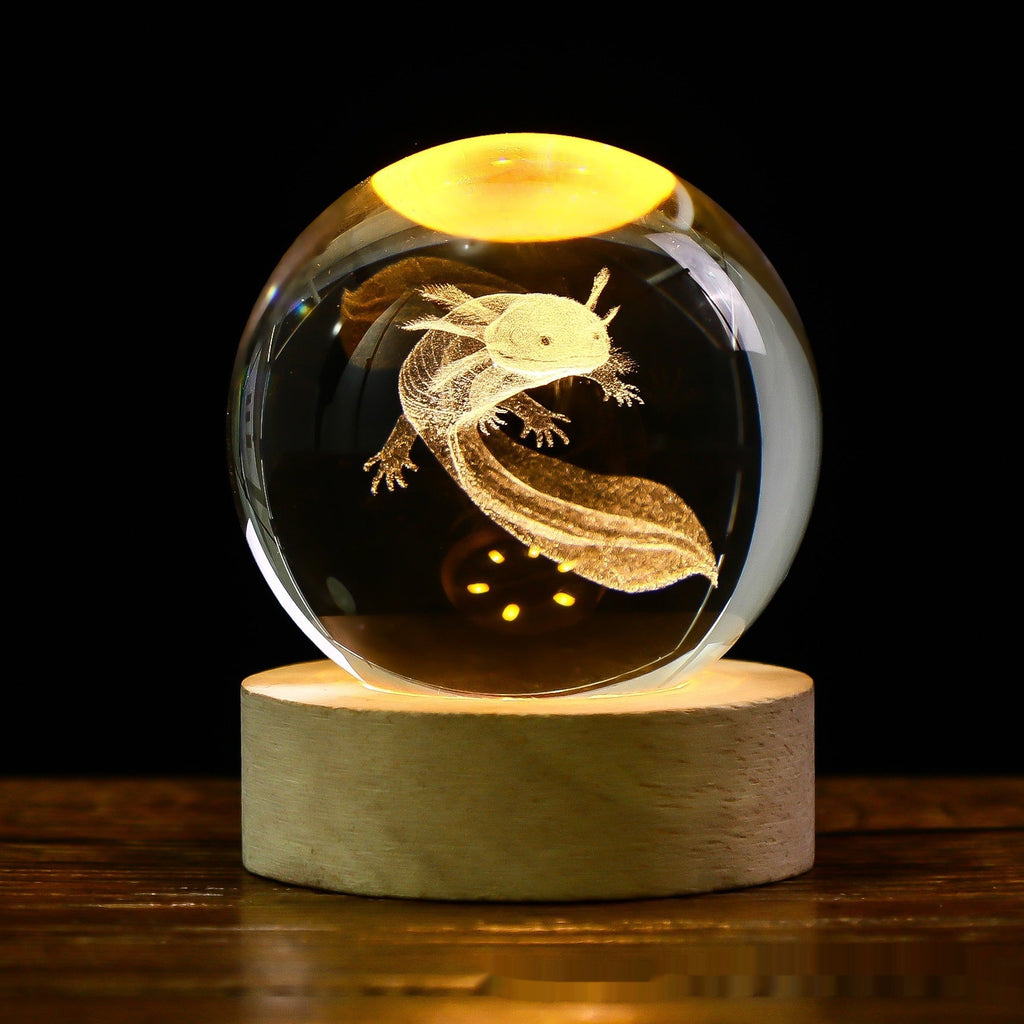 Luminous Starry Sky And Planets Moon Moon Crystal Ball Small Night Lamp Projection Ambience Light Creative Gift New Strange Gift What Else You Got?