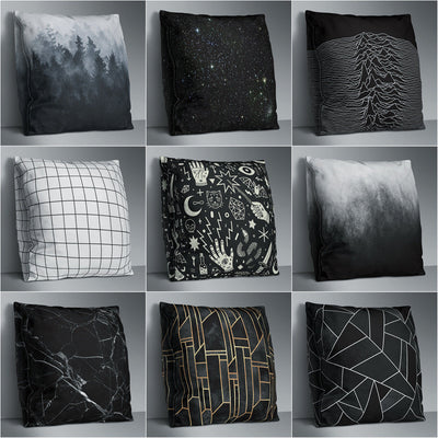 Elegant Polyester Throw Pillowcase - Modern Simplicity for Any Home Decor