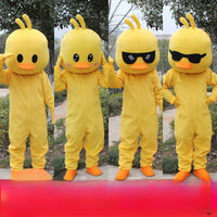 Adorable Big Yellow Duck Cartoon Costume - Fun & Faith-Inspired Winter Wear