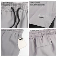 Men Double Layer Quick Dry Running Shorts With Built-in Liner For Marathon Training