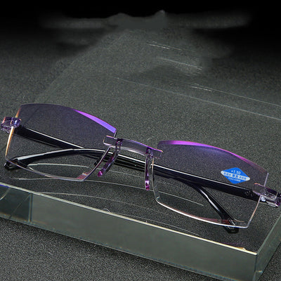 Blue Light Blocking Glasses - Diamond Cut Anti-Glare Readers for Digital Eye Strain Relief