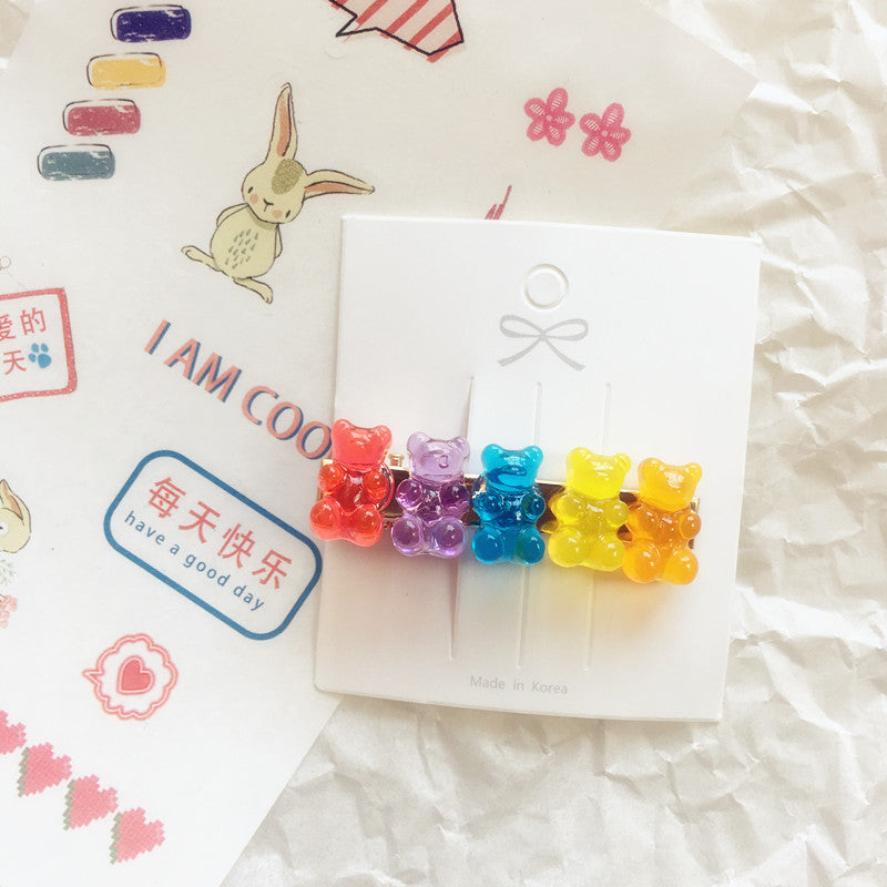 Acrylic Jelly Bear Candy Color Hair Clip What Else You Got?