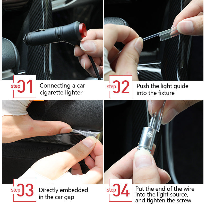 Car Fiber Optic Ambient Light Modified Car Interior Cool Light APP Rhythm Light What Else You Got?