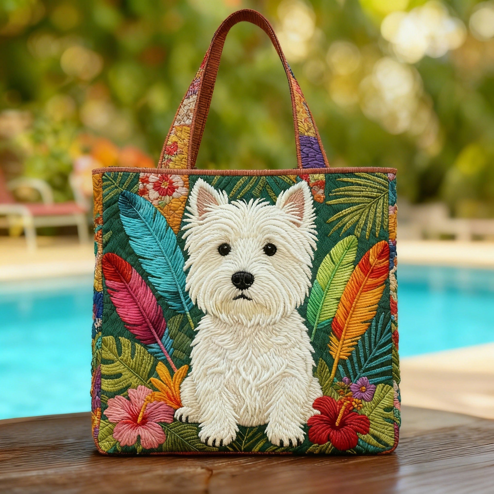 New Digital-print Tote Bag With A Personalized Floral Design In Canvas What Else You Got?