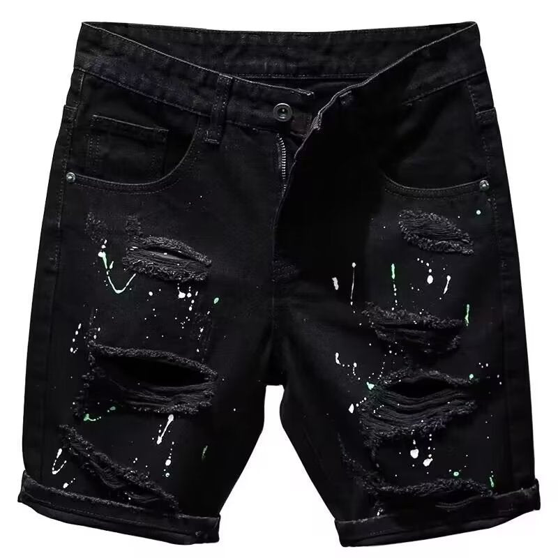Summer Ripped Thin Denim Shorts Men What Else You Got?