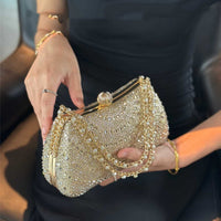 Rhinestone Evening Clutch – Diamond-Inlaid Bridal & Party Bag for Weddings and Galas