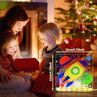 Glowing Faith Message Board - USB LED Acrylic Drawing Board with Stand & Night Light