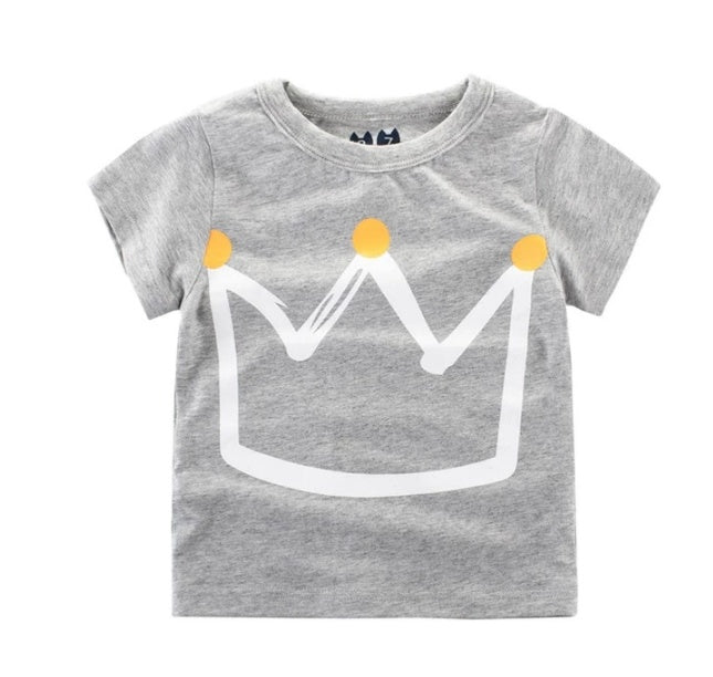 Children's Wear Summer New Korean Children's Boys Cotton T-shirt Men's Treasure In Children's Short Sleeves What Else You Got?