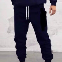 Sleek & Comfortable Slim-Fit Drawstring Sweatpants for Men – 3D Pattern Joggers for Gym & Casual Wear