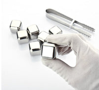Elegant Whiskey Stones - Stainless Steel Ice Cubes for Perfect Chilling Without Dilution - Ideal Gift for Men & Connoisseurs