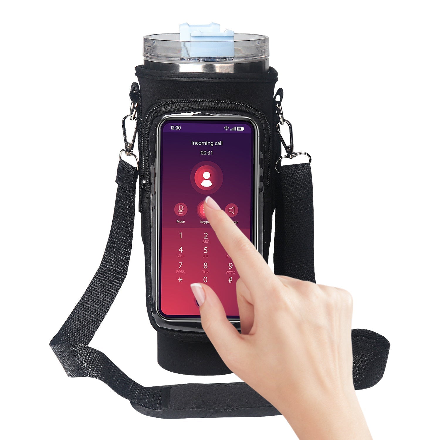 40oz Cup Cover Transparent Touch Screen Neoprene kitchen gadgets What Else You Got?