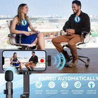 Crystal-Clear Wireless Mic for iPhone & iPad – Studio Sound for Vlogs, Podcasts & Videos