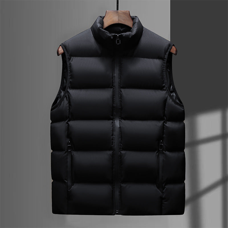 Men's Premium Thickened Casual Vest - All-Season Cotton Waistcoat for Everyday Wear