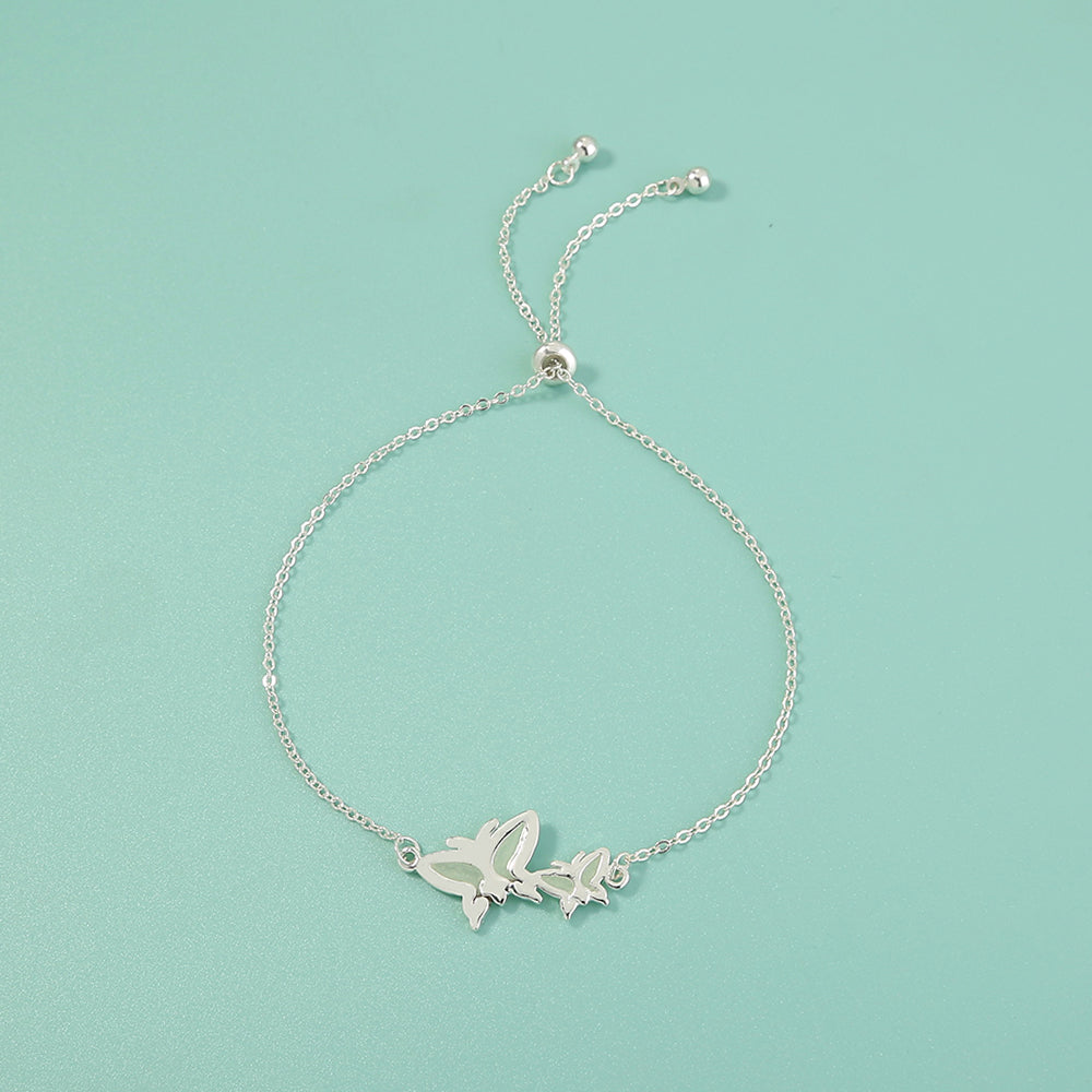 Copper Butterfly Glow‑in‑the‑Dark Silver Bracelet What Else You Got?