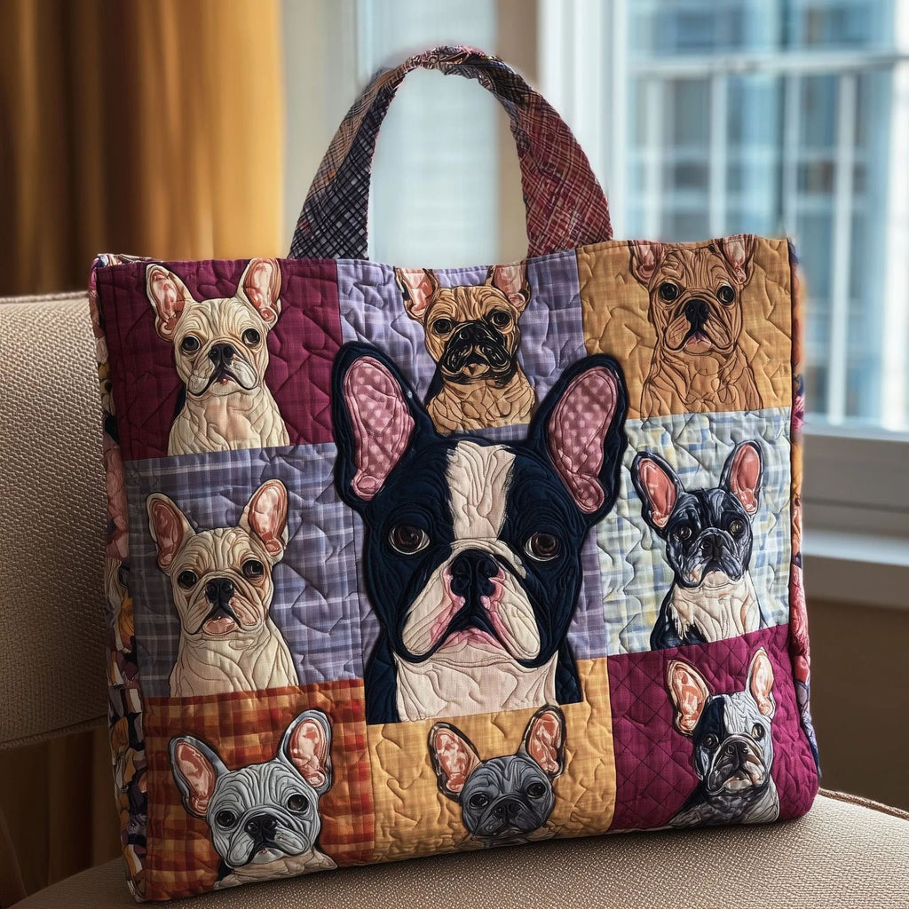 300g Canvas Dog-Printed Tote And Shoulder Bag What Else You Got?