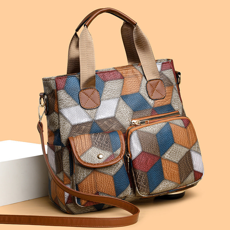 Retro Washed PU Biker Bag – Soft Leather Double‑Pocket Shoulder & Crossbody Tote What Else You Got?