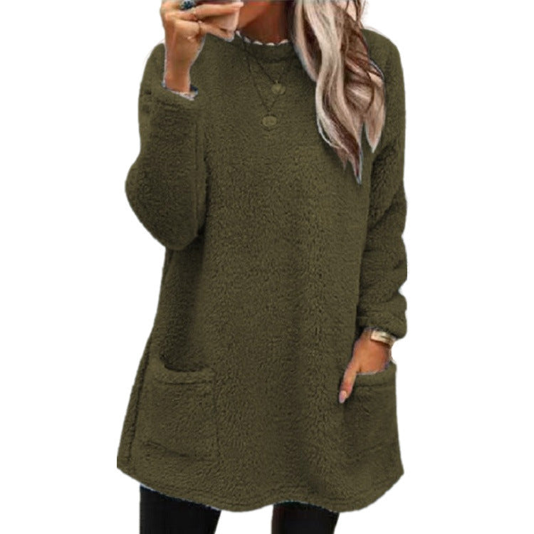 Women’s Winter Fleece Pullover Sweater with Pockets What Else You Got?