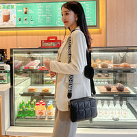 Embroidered Crossbody Bag Set – PU Leather Shoulder Bag with Mini Pouch