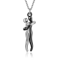 Love Hug Necklace – Unisex Couple Clavicle Chain | Valentine's Day Gift for Her & Him | Simple & Elegant Jewelry Set