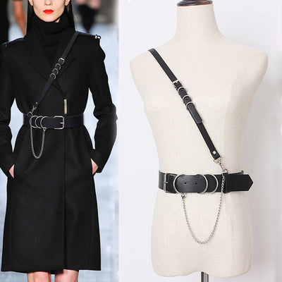 Unisex Punk Rock Belt – Square Buckle
