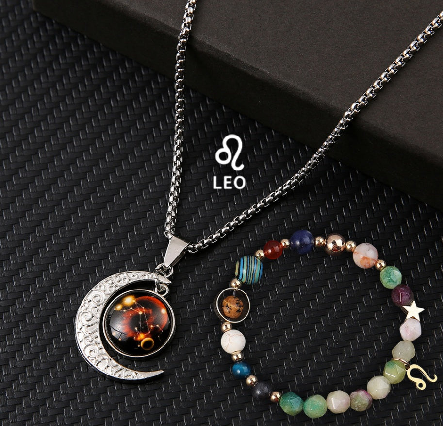 Natural Stone Necklace Set For The 12 Zodiac Signs What Else You Got?