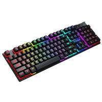 Gaming Keyboard with Floating Keys & Vibrant Backlight – USB Wired