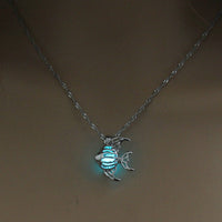 Glow-in-the-Dark Goldfish Necklace – Luminous Luck & Abundance Pendant