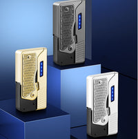 Dual-Arc Rechargeable Lighter – USB & Butane Hybrid Windproof Flame